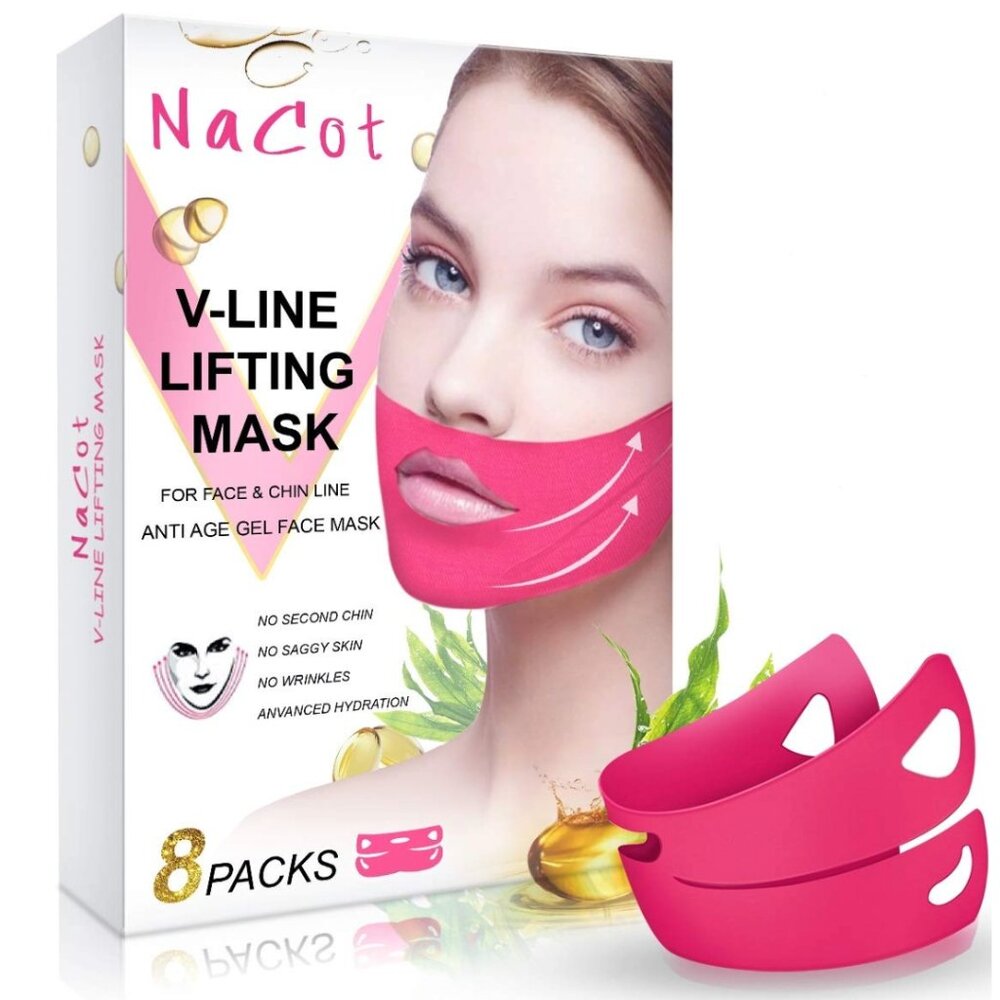 NEW- NaCot V-Line Mask 8 Pcs Chin Up Patches